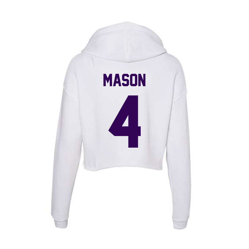 Kansas State - NCAA Football : Mekhi Mason - Women's Crop Fleece Hoodie-1
