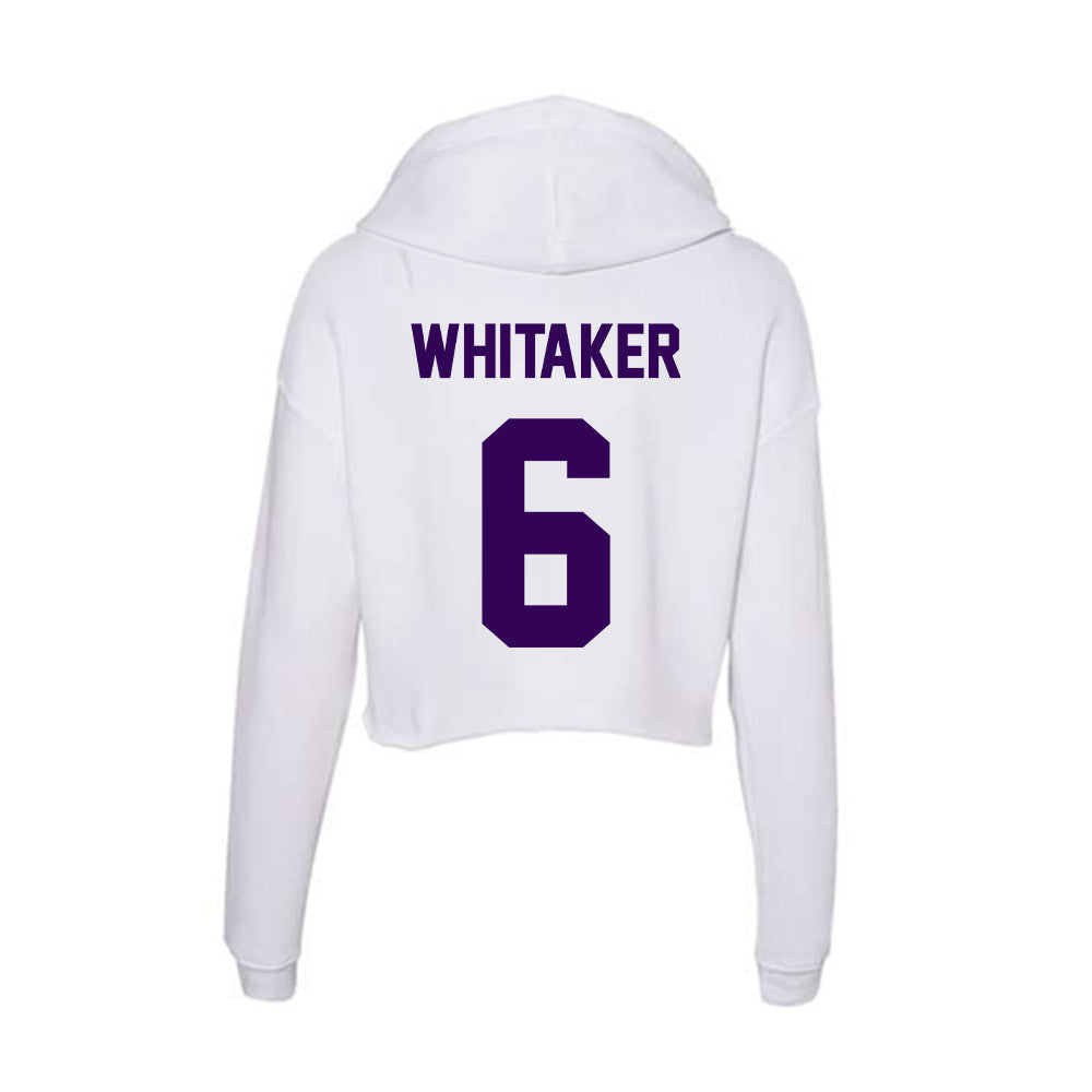 Kansas State - NCAA Football : Darien Whitaker - Women's Crop Fleece Hoodie-1