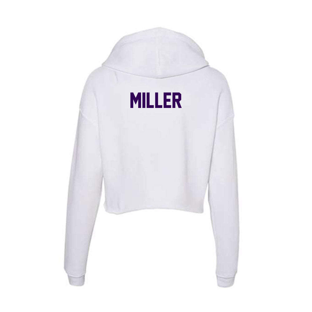 Kansas State - NCAA Women's Rowing : Lacy Miller - Women's Crop Fleece Hoodie-1