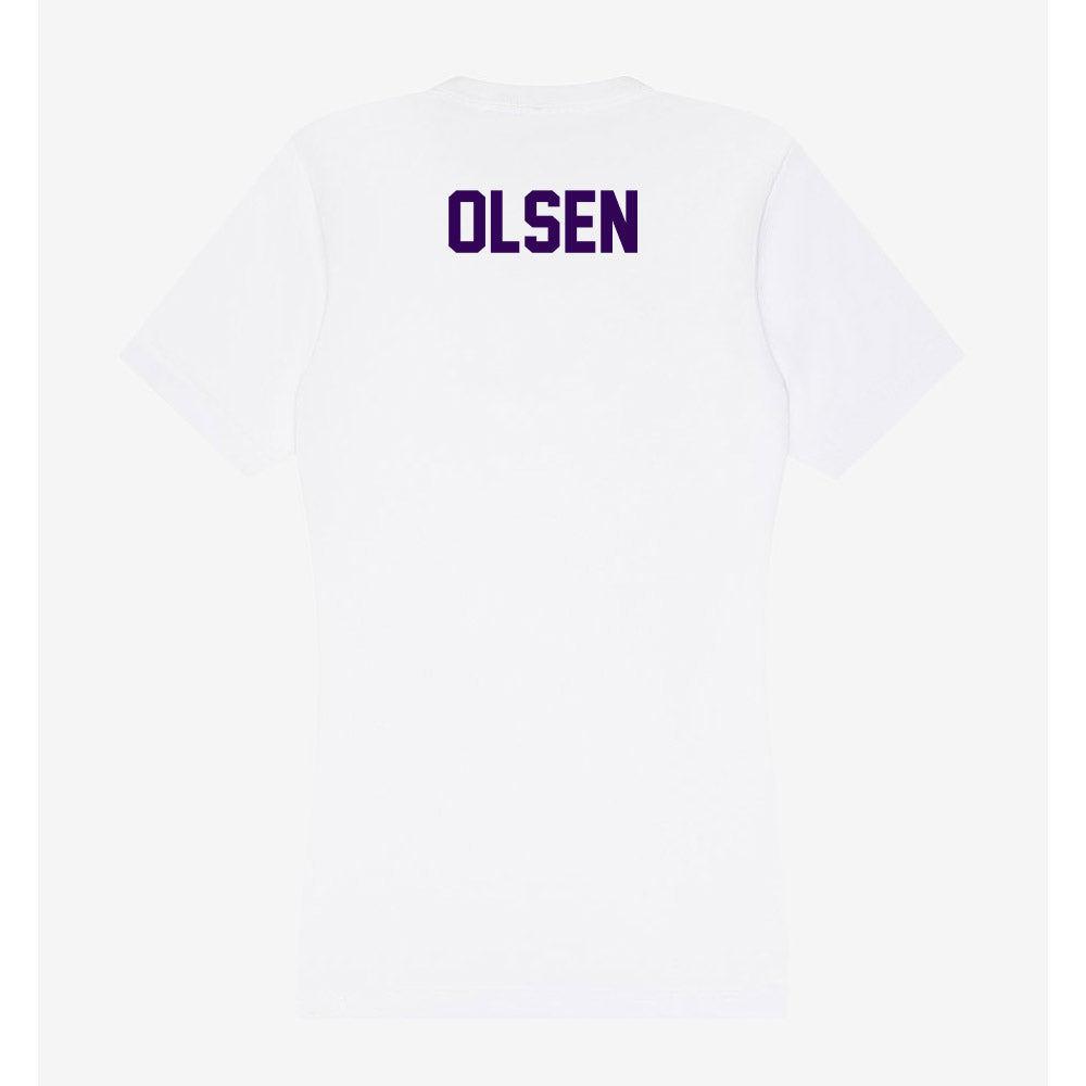 Kansas State - NCAA Men's Cross Country : Brock Olsen - Women's V-Neck T-Shirt-1