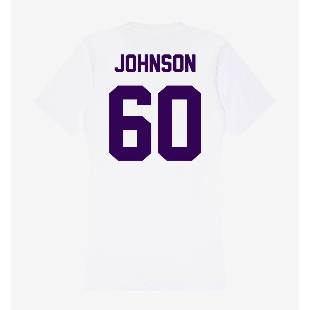 Kansas State - NCAA Football : Andrew Johnson - Women's V-Neck T-Shirt-1