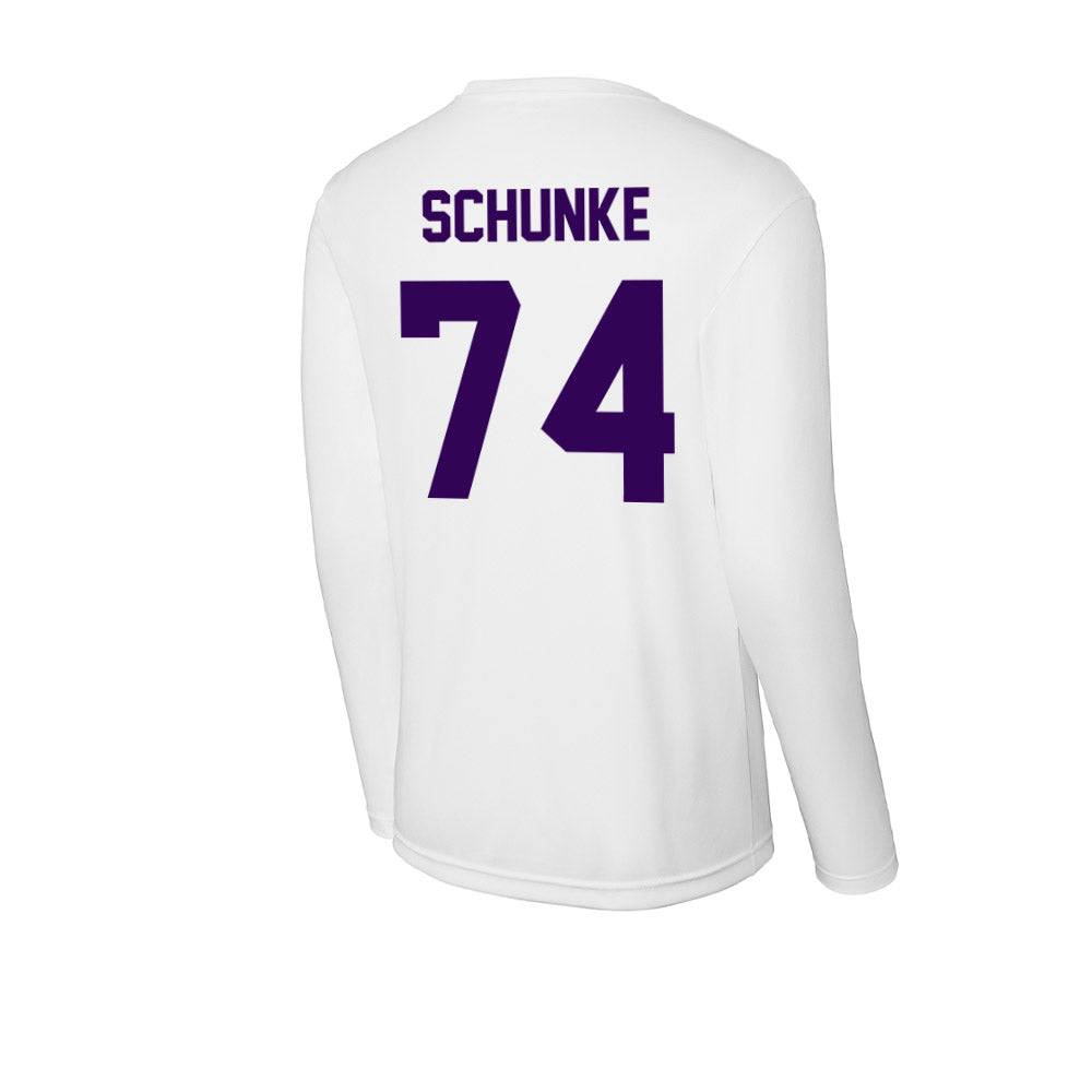 Kansas State - NCAA Football : Navarro Schunke - Activewear Long Sleeve T-Shirt-1