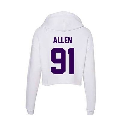 Kansas State - NCAA Football : Jordan Allen - Women's Crop Fleece Hoodie-1