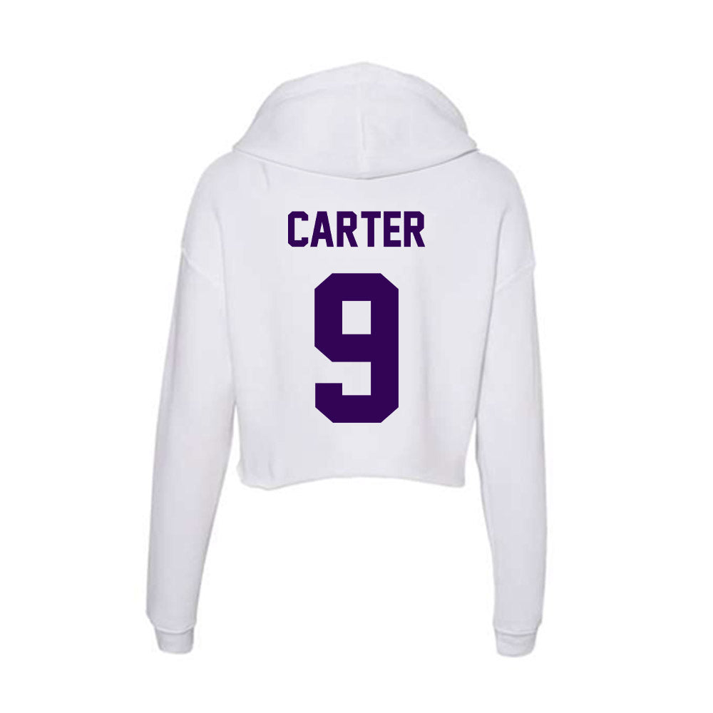 Kansas State - NCAA Women's Volleyball : Chandler Carter - Women's Crop Fleece Hoodie-1