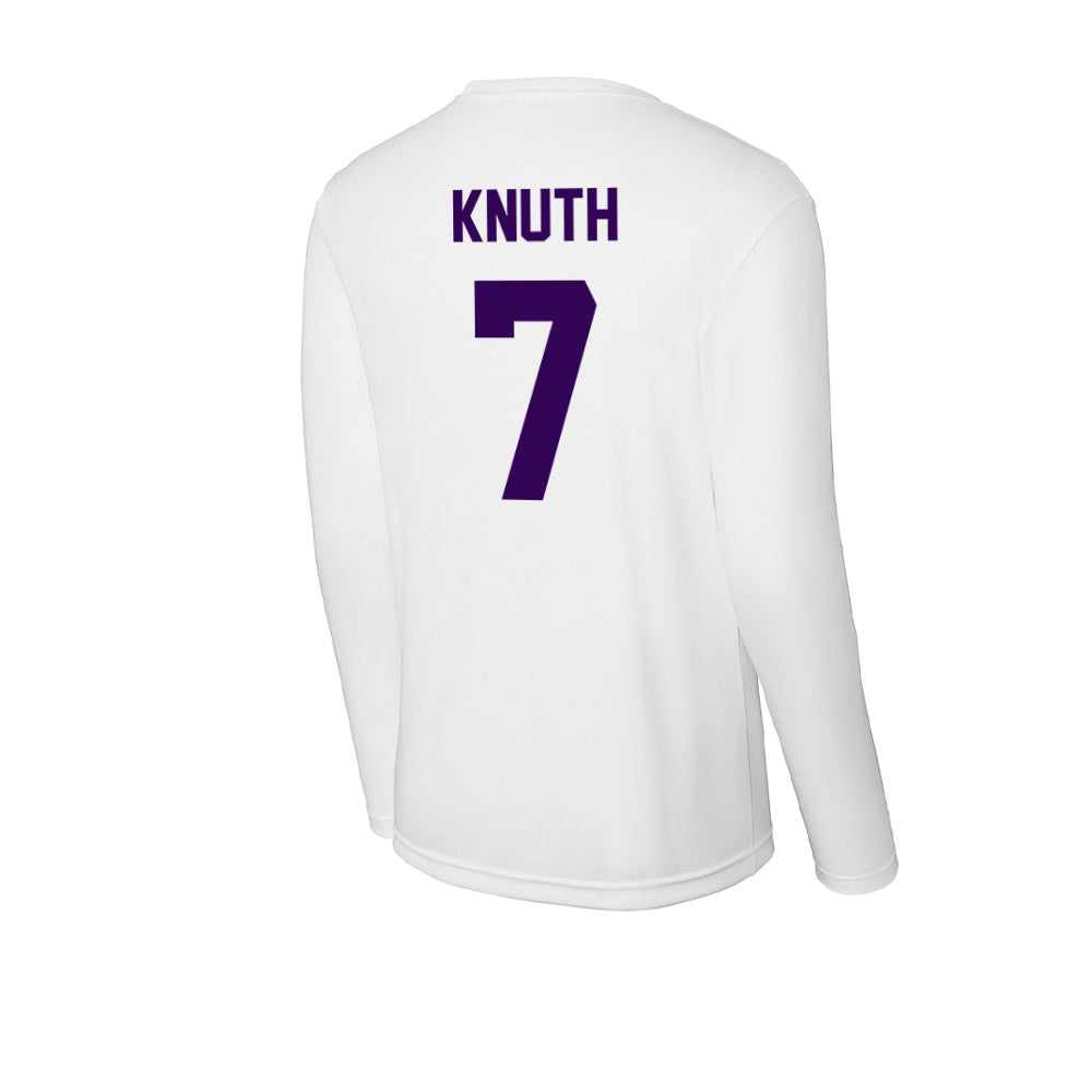 Kansas State - NCAA Football : Jacob Knuth - Activewear Long Sleeve T-Shirt-1