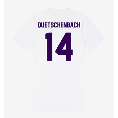 Kansas State - NCAA Baseball : Jack Quetschenbach - Women's V-Neck T-Shirt-1