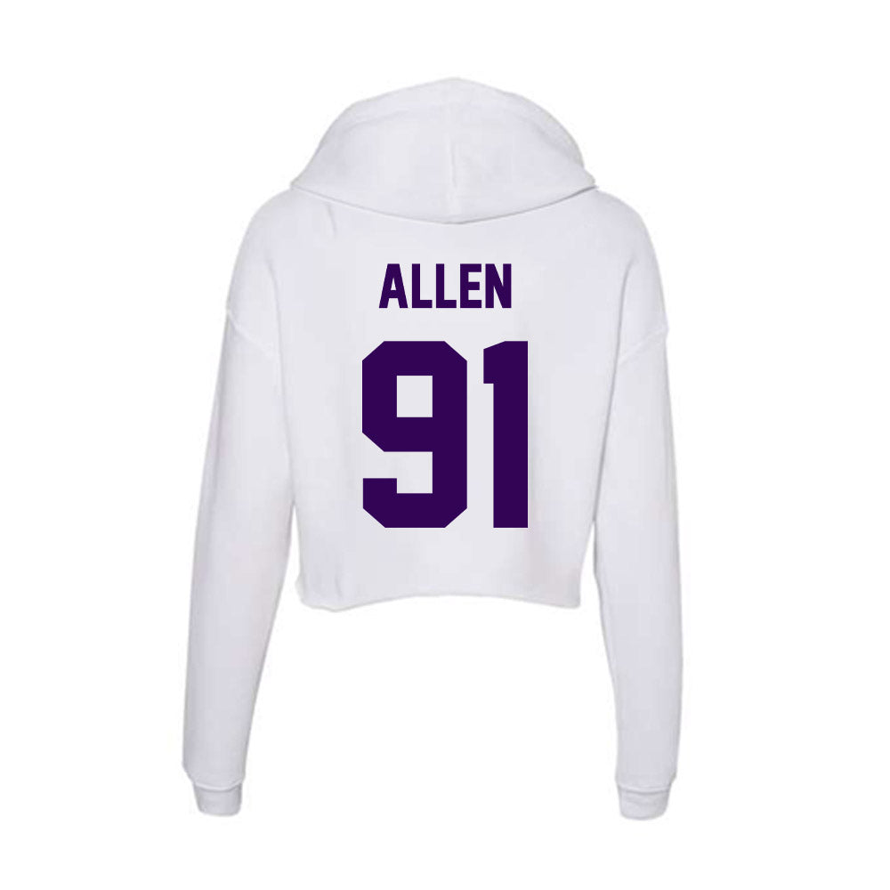 Kansas State - NCAA Football : Jordan Allen - Women's Crop Fleece Hoodie-1