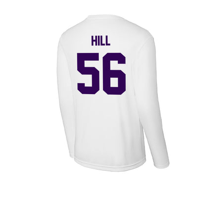 Kansas State - NCAA Football : Elijah Hill - Activewear Long Sleeve T-Shirt-1