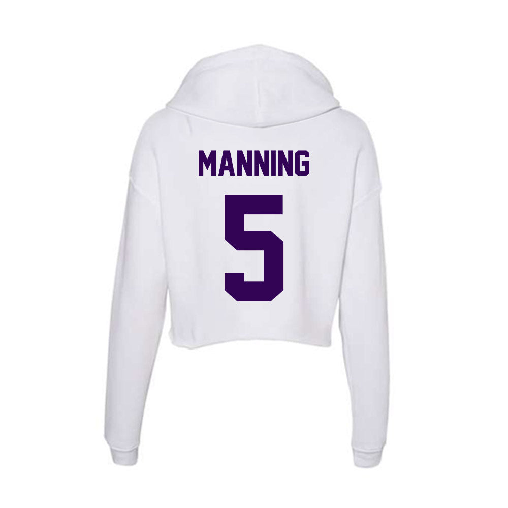 Kansas State - NCAA Football : Joshua Manning - Women's Crop Fleece Hooded Sweatshirt-1
