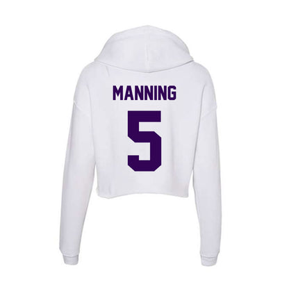 Kansas State - NCAA Football : Joshua Manning - Women's Crop Fleece Hooded Sweatshirt-1