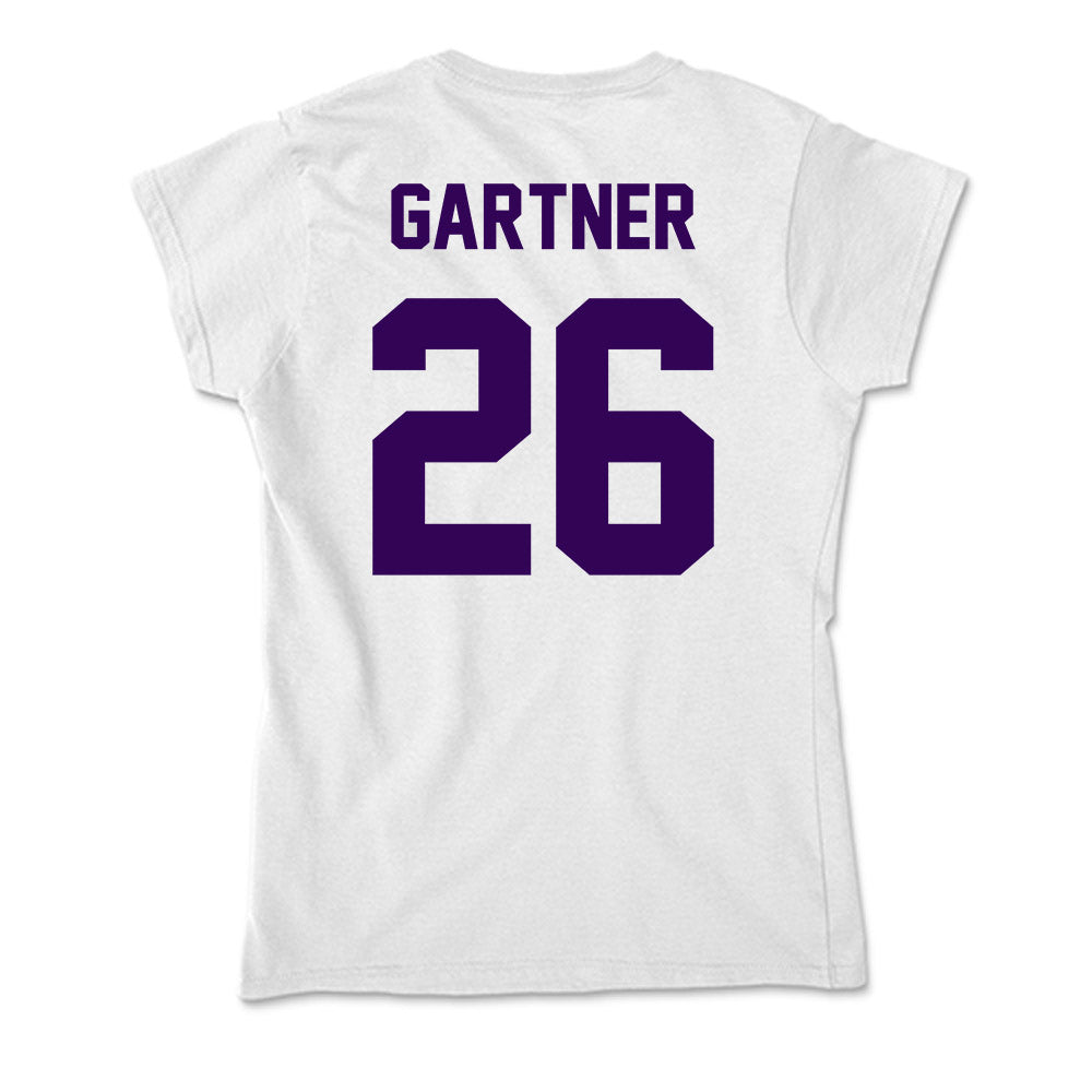 Kansas State - NCAA Baseball : Noah Gartner - Soft Style Women’s T-Shirt-1