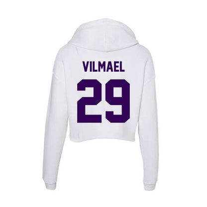 Kansas State - NCAA Football : Josiah Vilmael - Women's Crop Fleece Hoodie-1