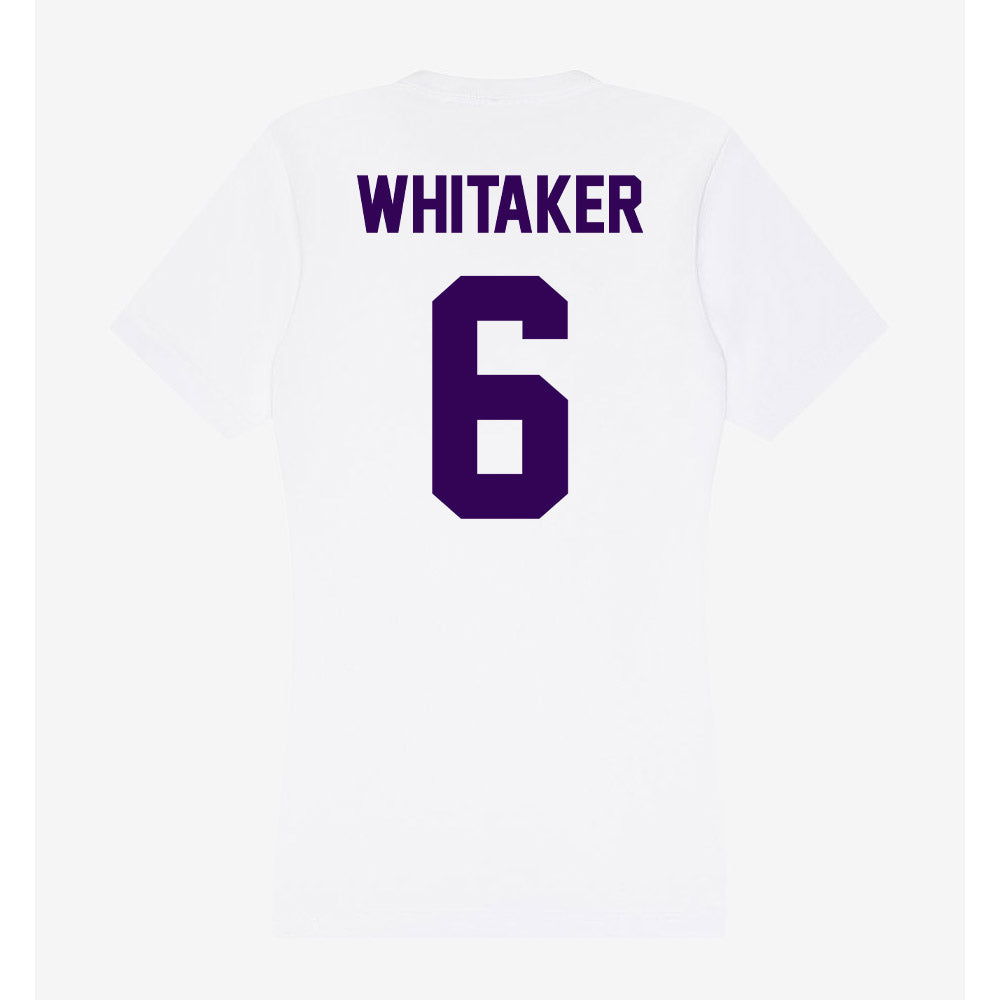 Kansas State - NCAA Football : Darien Whitaker - Women's V-Neck T-Shirt-1