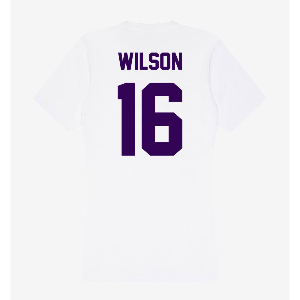 Kansas State - NCAA Football : Julius Wilson - Women's V-Neck T-Shirt-1