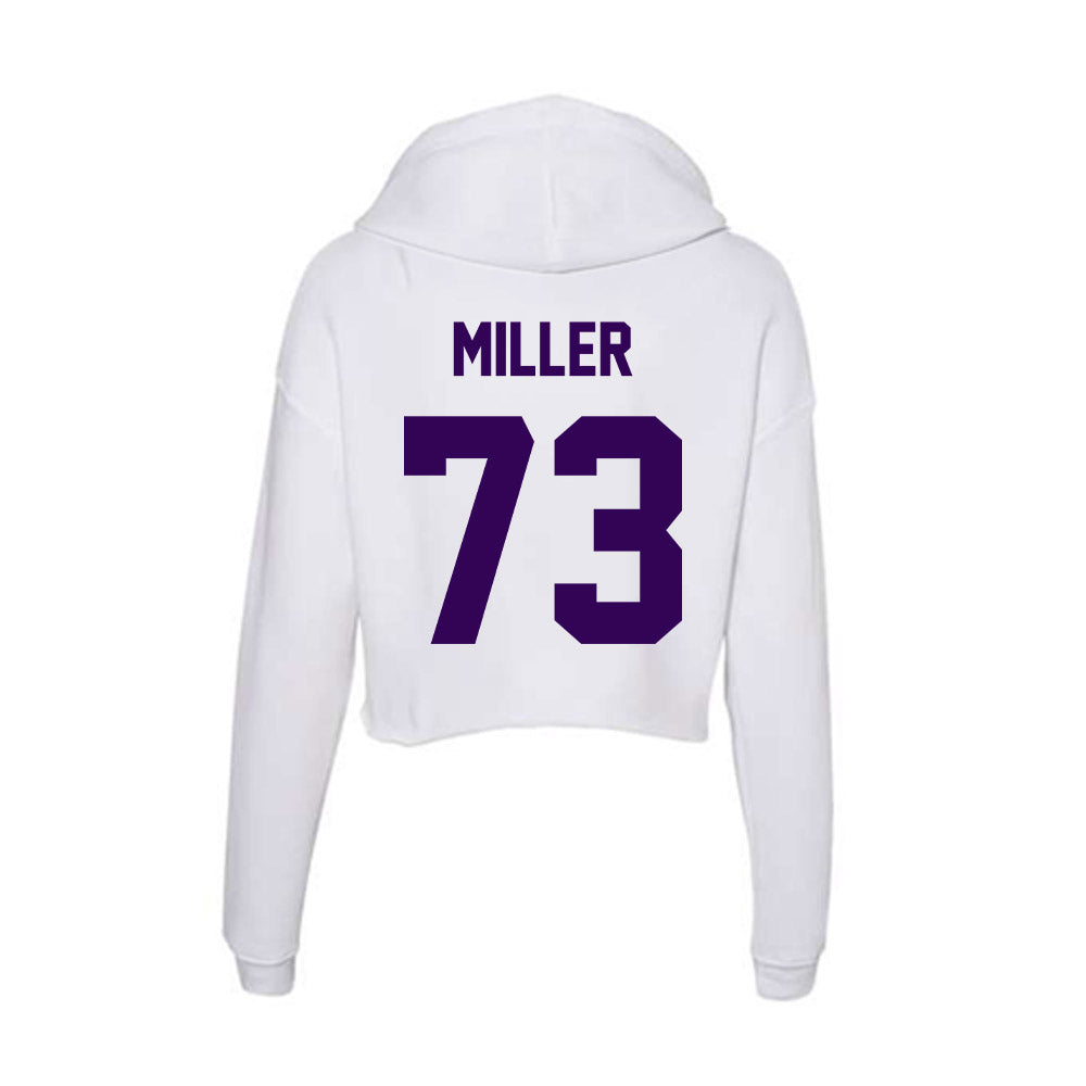 Kansas State - NCAA Football : Oliver Miller - Women's Crop Fleece Hooded Sweatshirt-1