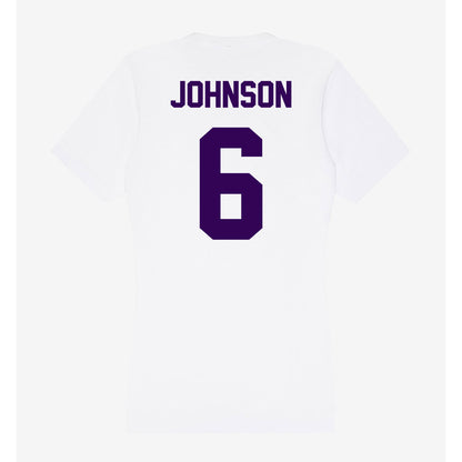 Kansas State - NCAA Men's Basketball : Marcus Johnson - Women's V-Neck T-Shirt-1