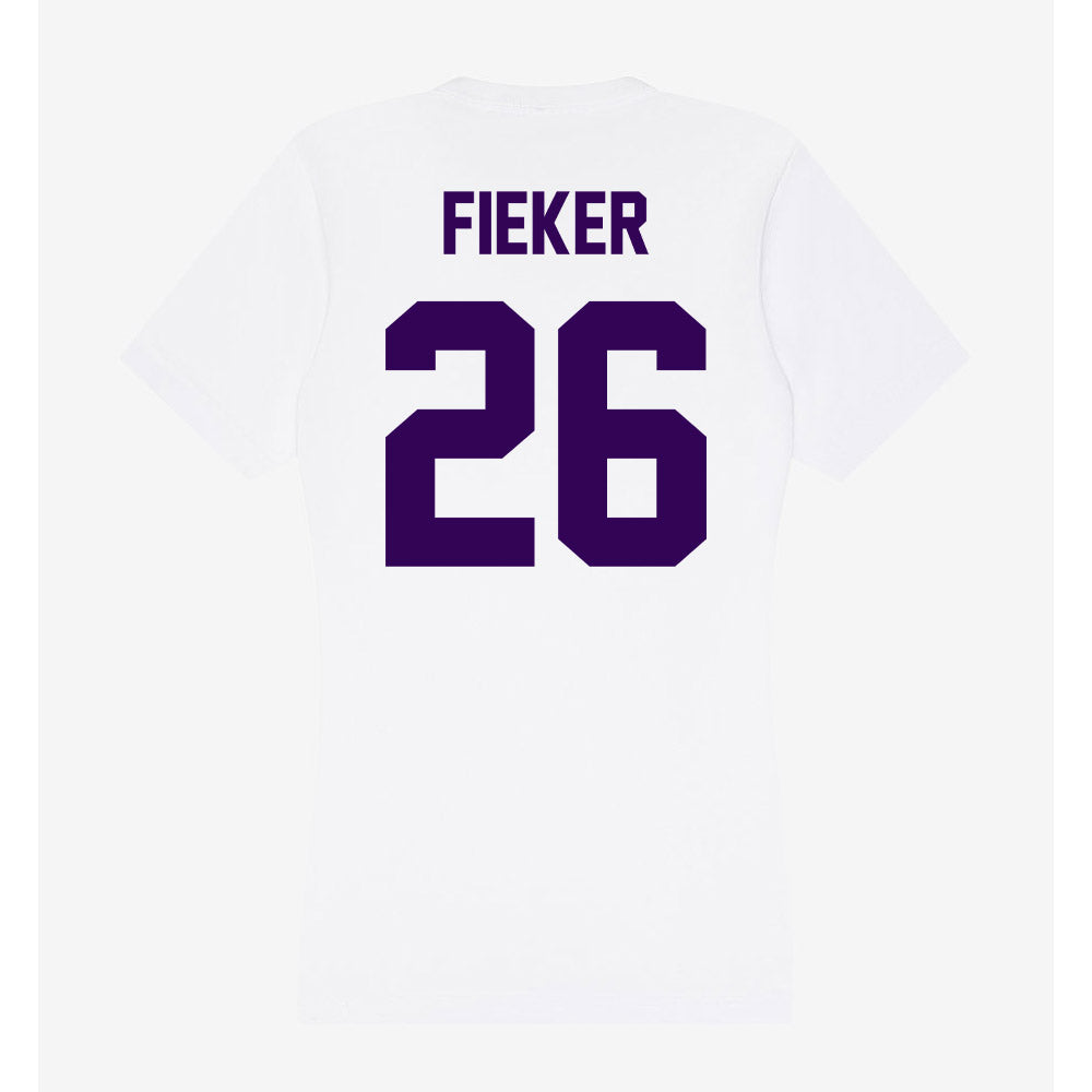 Kansas State - NCAA Women's Soccer : Landry Fieker - Women's V-Neck T-Shirt-1