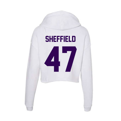 Kansas State - NCAA Baseball : Lincoln Sheffield - Women's Crop Fleece Hoodie-1