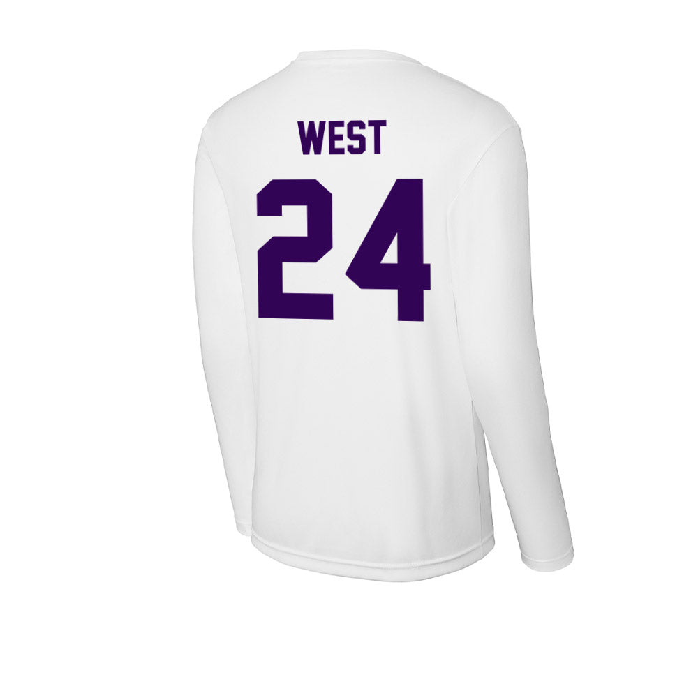 Kansas State - NCAA Football : Tanner West - Activewear Long Sleeve T-Shirt-1