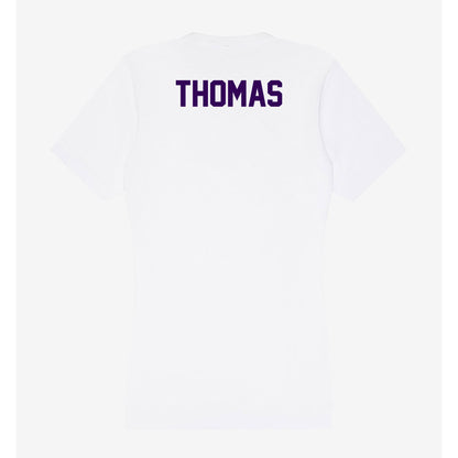 Kansas State - NCAA Women's Track & Field : Tesia Thomas - Women's V-Neck T-Shirt-1
