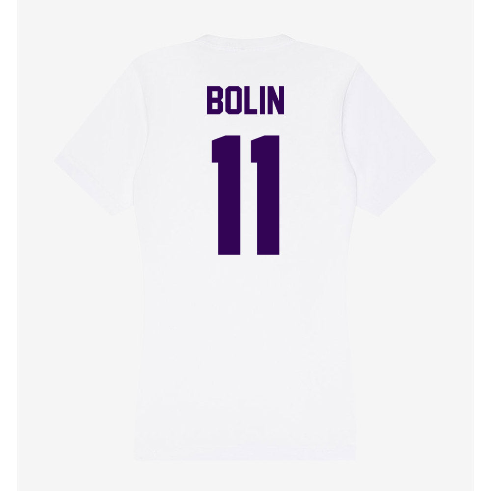 Kansas State - NCAA Baseball : Robby Bolin - Women's V-Neck T-Shirt-1