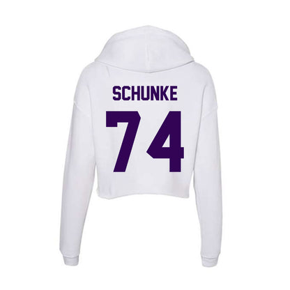 Kansas State - NCAA Football : Navarro Schunke - Women's Crop Fleece Hoodie-1