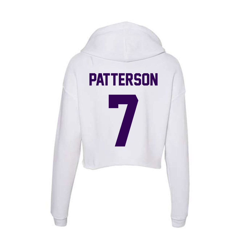 Kansas State - NCAA Football : Kaleb Patterson - Women's Crop Fleece Hoodie-1