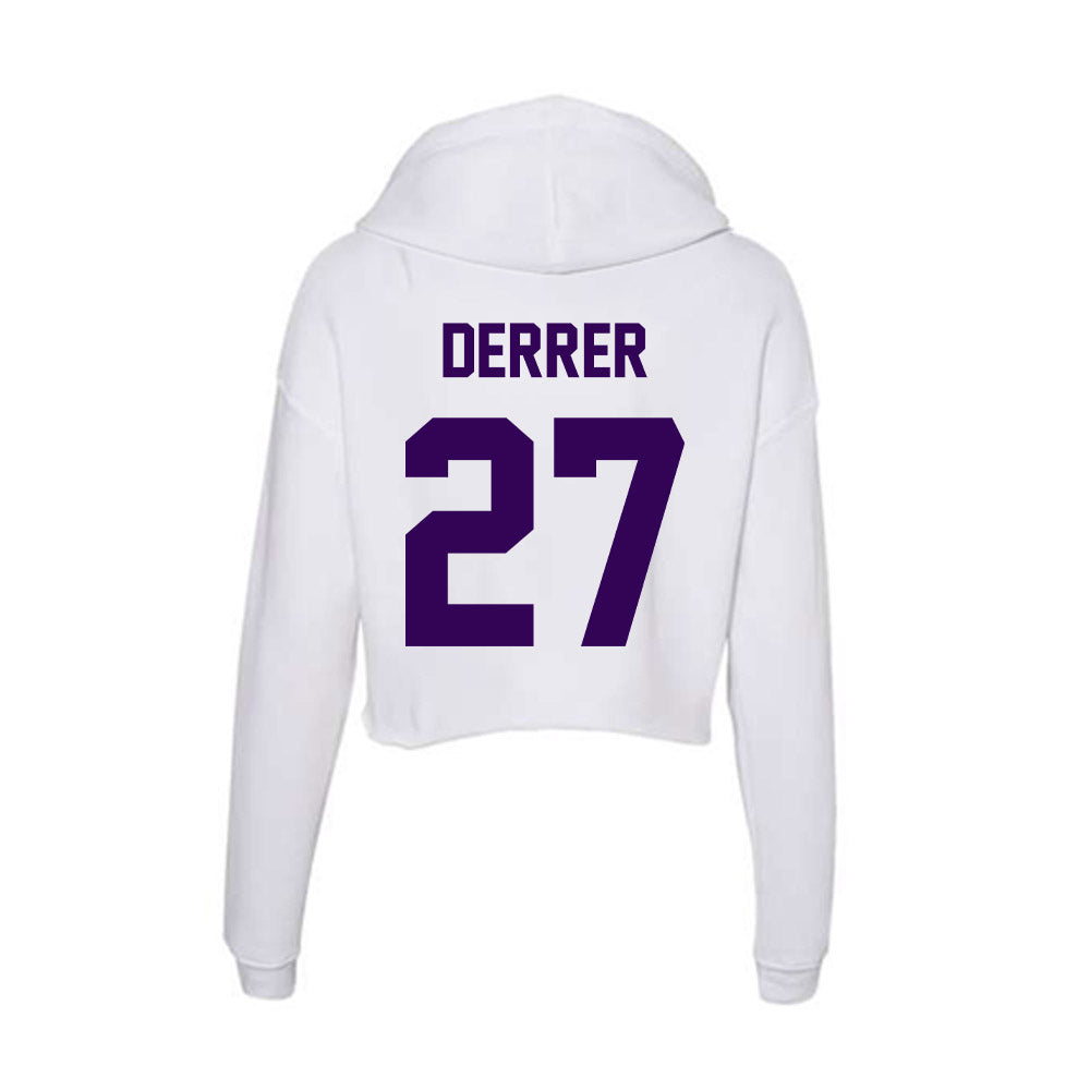 Kansas State - NCAA Women's Volleyball : Ellah Derrer - Women's Crop Fleece Hoodie-1