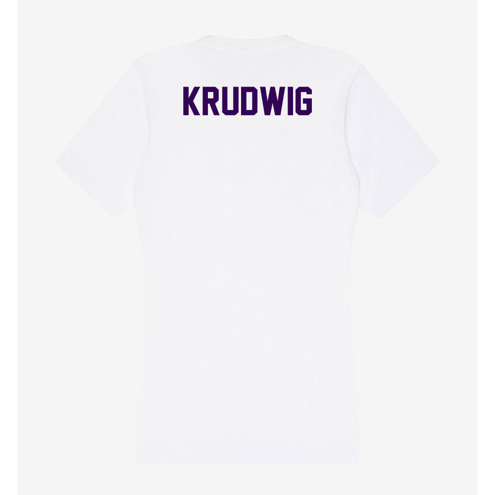 Kansas State - NCAA Men's Track & Field : Vance Krudwig - Women's V-Neck T-Shirt-1