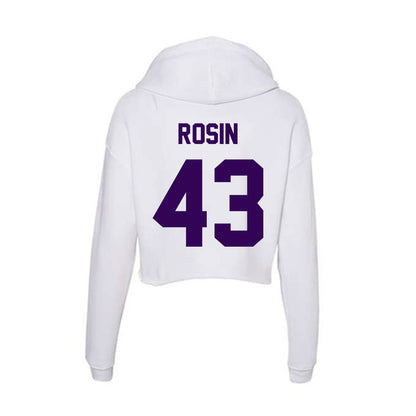 Kansas State - NCAA Baseball : Ben Rosin - Women's Crop Fleece Hoodie-1
