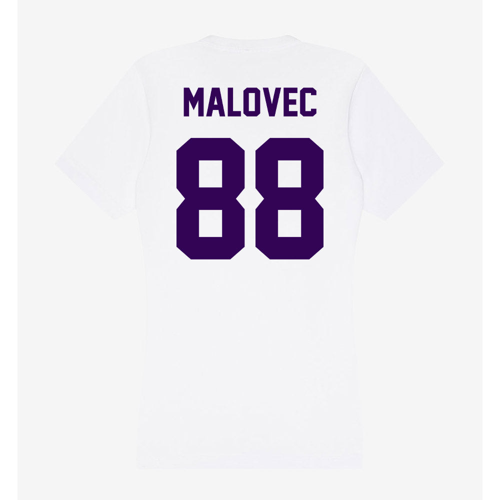 Kansas State - NCAA Men's Basketball : Timotej Malovec - Women's V-Neck T-Shirt-1