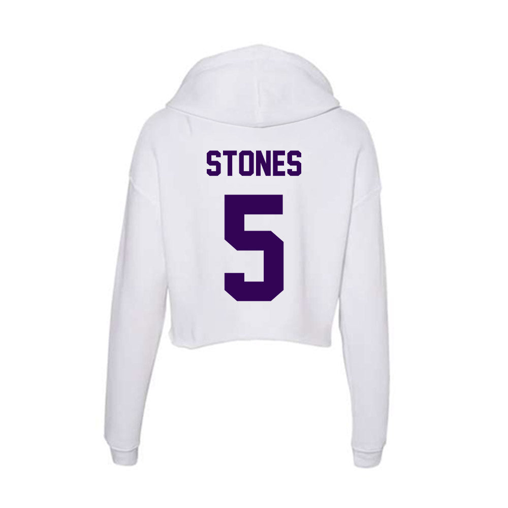 Kansas State - NCAA Women's Volleyball : Avery Stones - Women's Crop Fleece Hoodie-1