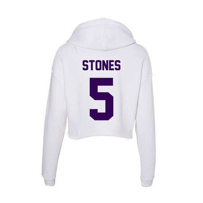 Kansas State - NCAA Women's Volleyball : Avery Stones - Women's Crop Fleece Hoodie-1