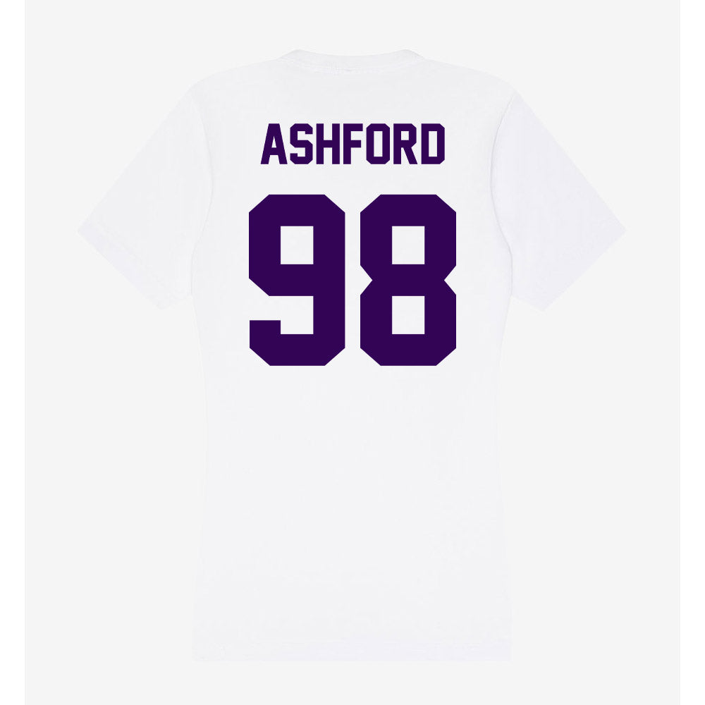 Kansas State - NCAA Football : Tucker Ashford - Women's V-Neck T-Shirt-1
