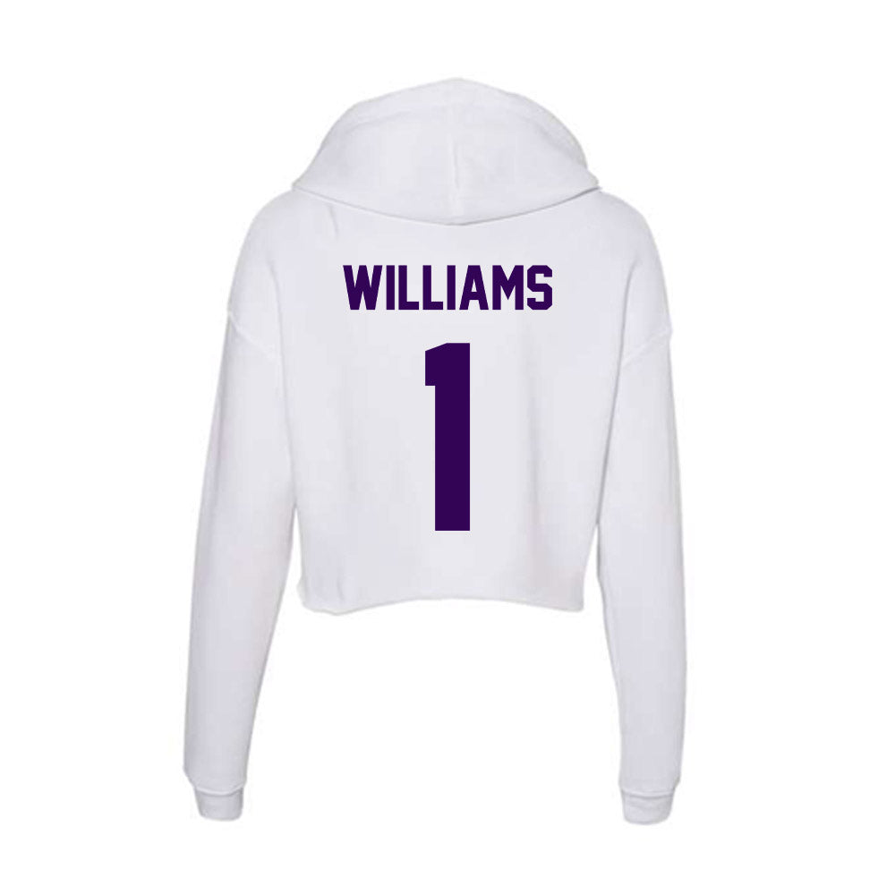 Kansas State - NCAA Football : Izaiah Williams - Women's Crop Fleece Hoodie-1