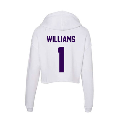 Kansas State - NCAA Football : Izaiah Williams - Women's Crop Fleece Hoodie-1