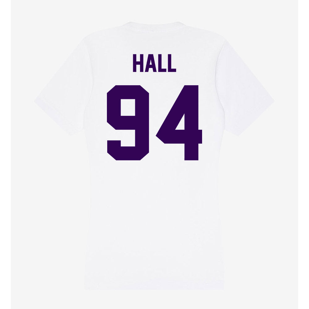 Kansas State - NCAA Football : Kingston Hall - Women's V-Neck T-Shirt-1