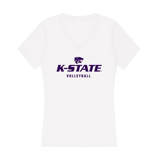 Kansas State - NCAA Women's Volleyball : Reese Resmer - Women's V-Neck T-Shirt-0