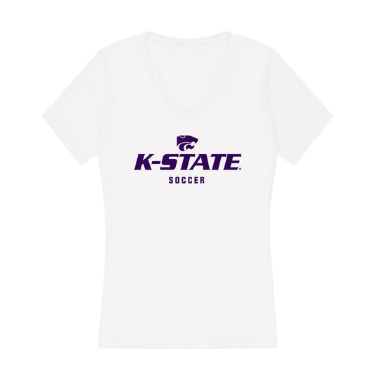 Kansas State - NCAA Women's Soccer : Ava Patterson - Women's V-Neck T-Shirt-0