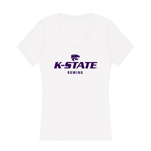 Kansas State - NCAA Women's Rowing : Ally Exline - Women's V-Neck T-Shirt-0