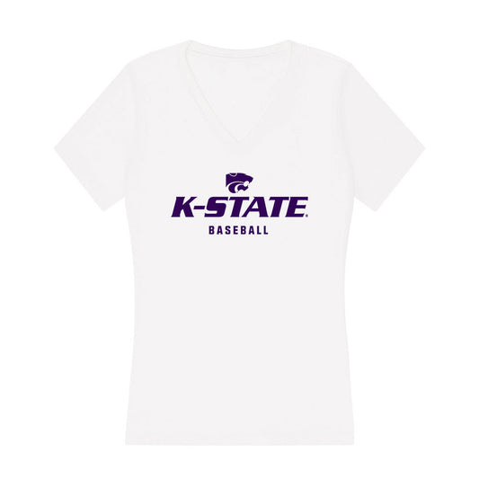 Kansas State - NCAA Baseball : Chandler Murray - Women's V-Neck T-Shirt-0