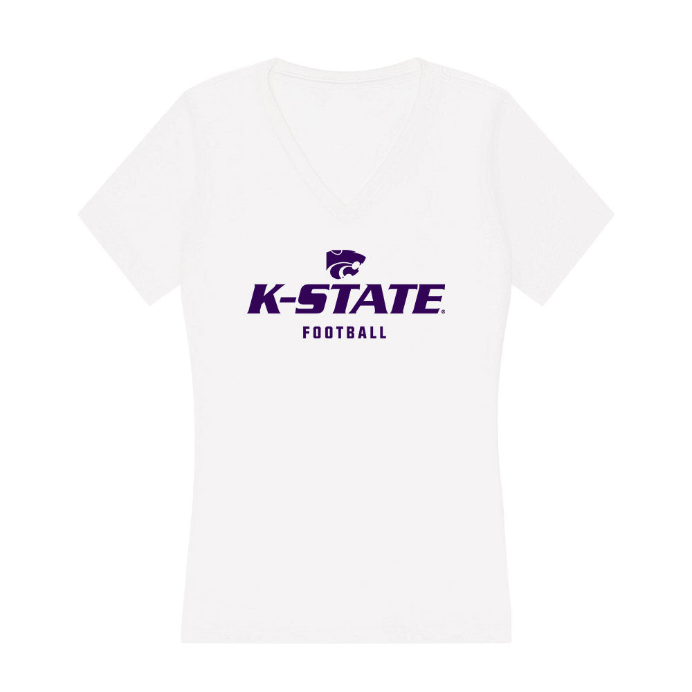Kansas State - NCAA Football : Nash Morrison - Women's V-Neck T-Shirt-0