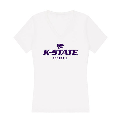 Kansas State - NCAA Football : Nash Morrison - Women's V-Neck T-Shirt-0
