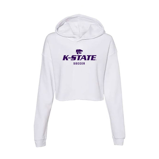 Kansas State - NCAA Women's Soccer : Langley Mayers - Women's Crop Fleece Hoodie-0