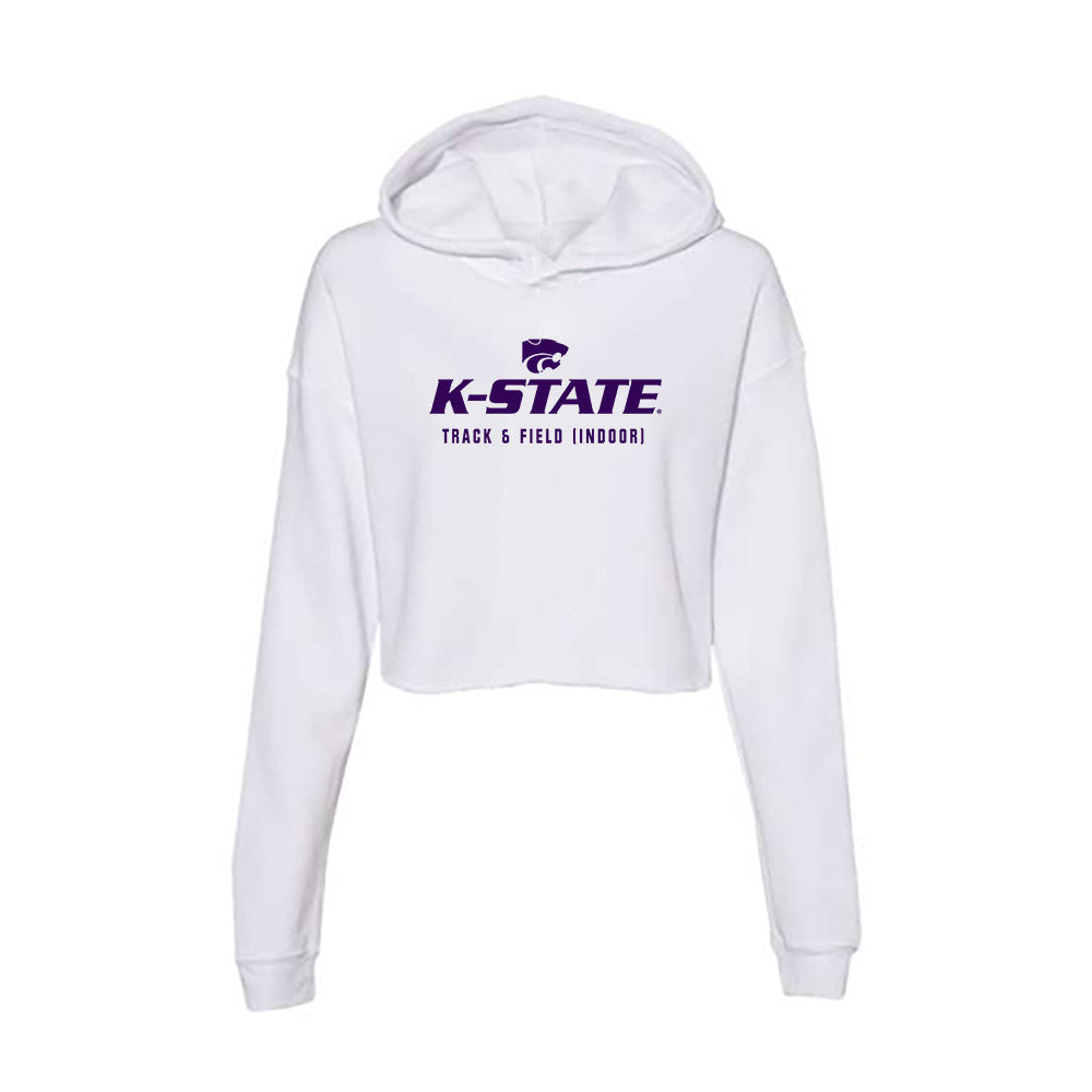 Kansas State - NCAA Women's Track & Field : Claire Bybee - Women's Crop Fleece Hoodie-0