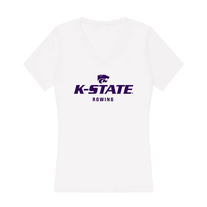 Kansas State - NCAA Women's Rowing : Izzy Ross - Women's V-Neck T-Shirt-0
