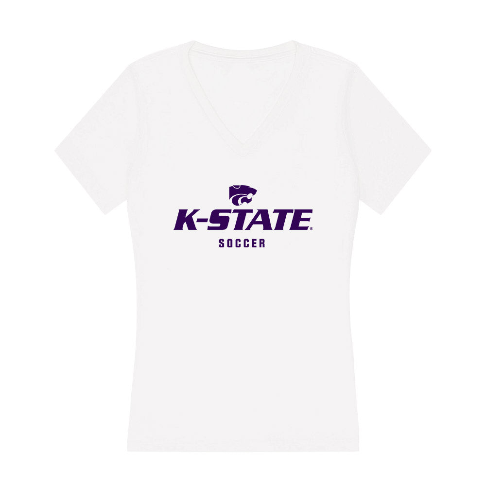 Kansas State - NCAA Women's Soccer : Rilyn Rintoul - Women's V-Neck T-Shirt-0