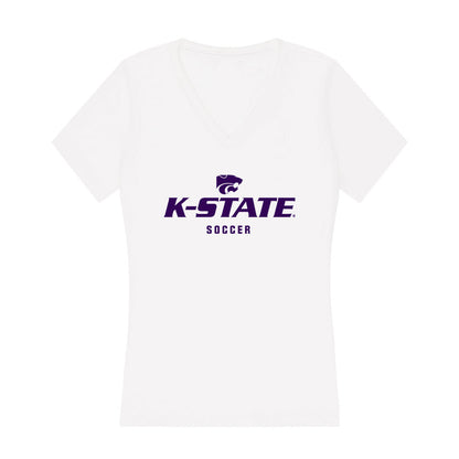 Kansas State - NCAA Women's Soccer : Rilyn Rintoul - Women's V-Neck T-Shirt-0
