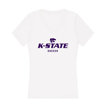 Kansas State - NCAA Women's Soccer : Lauren Moylan - Women's V-Neck T-Shirt-0
