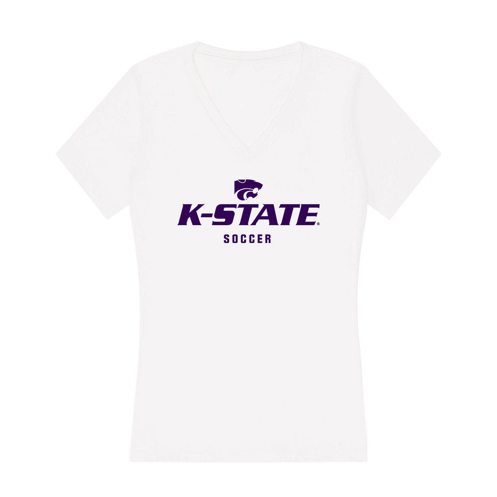 Kansas State - NCAA Women's Soccer : Allison Marshall - Women's V-Neck T-Shirt-0